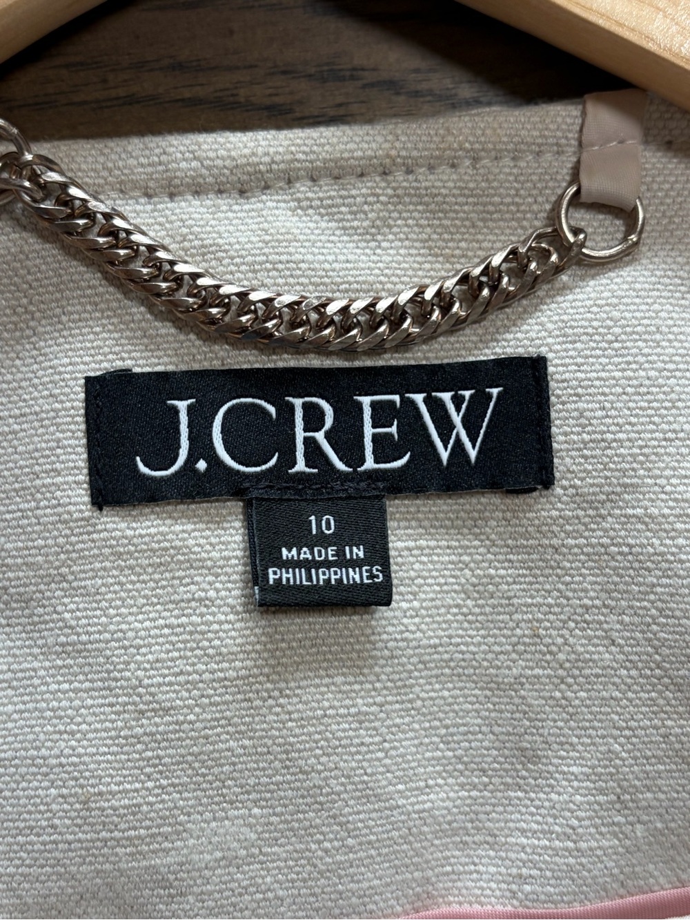 J. Crew Sleeveless Vest with Black Pocket Trim and Gold Buttons - Picture 3 of 4